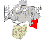 Hamilton County Ohio Incorporated and Unincorporated areas Anderson township highlighted